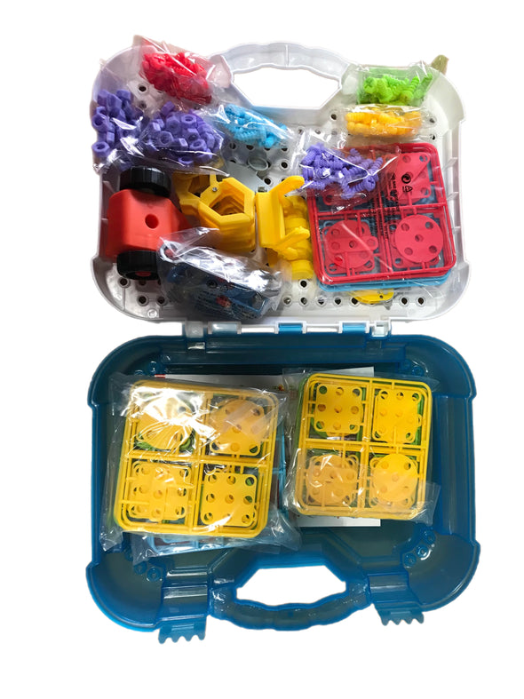 BRAND NEW Arkimiido STEM Toy - DIY take-apart and assemble Electric Drill Building Blocks in a little suitcase
