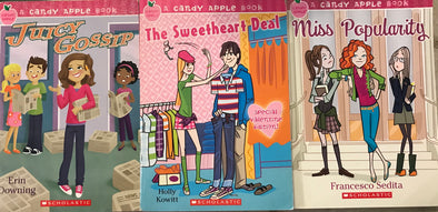 Lot of 3 Candy Apple Books: Juicy Gossip, The Sweetheart Deal, and Miss Popularity