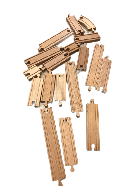 Extra Wooden Train Set Track Pieces