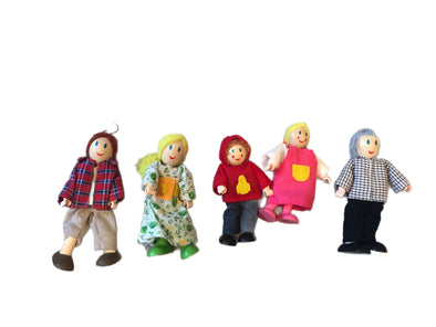 Hape Happy Family Doll House Figures - Wooden dolls