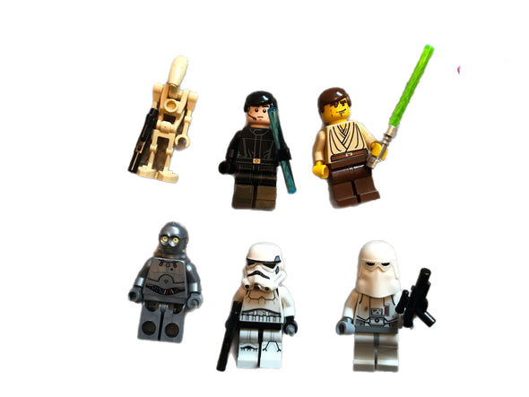 6 Lego Star Wars Minifigures