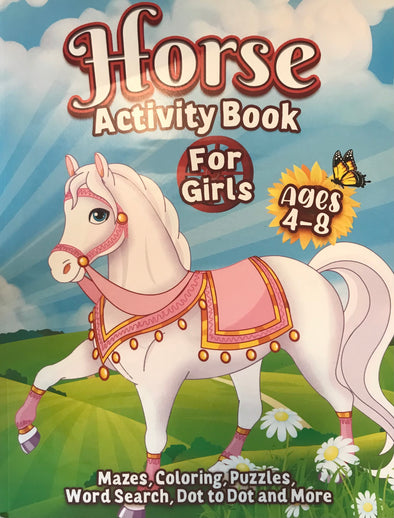 BRAND NEW Horse Activity & Colouring book