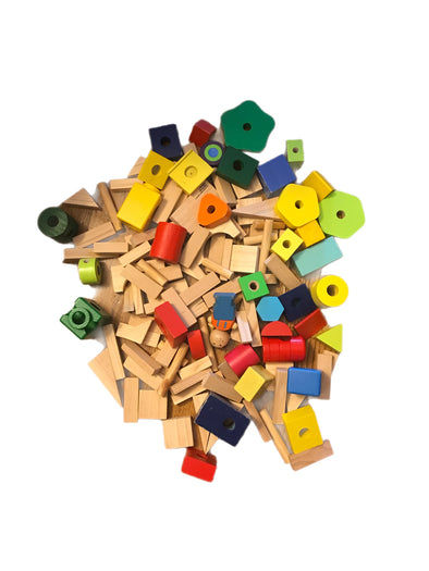 Colourful Wooden Building Blocks