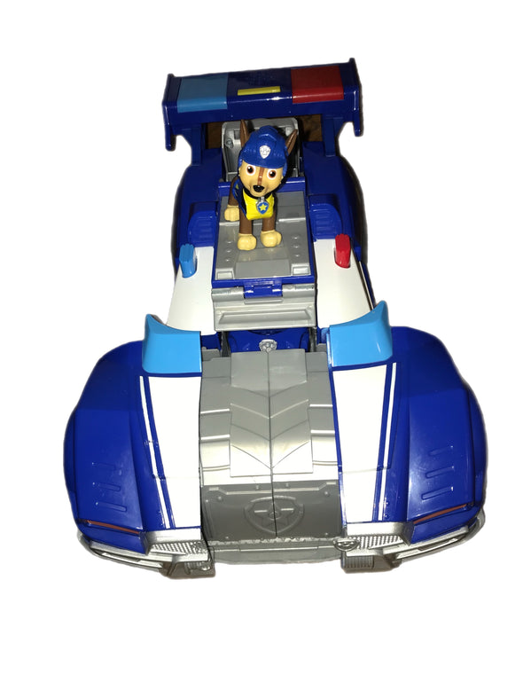 PAW Patrol, Chase 2-in-1 Transforming Movie City Cruiser Toy Car (with Motorcycle!)