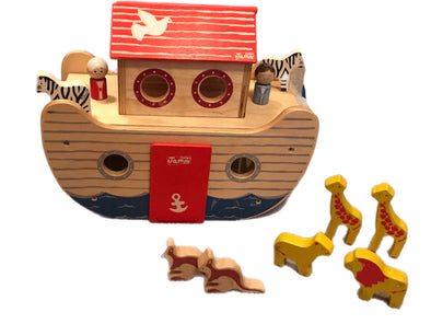 Indigo Jamm Wooden Noah's Ark Toy