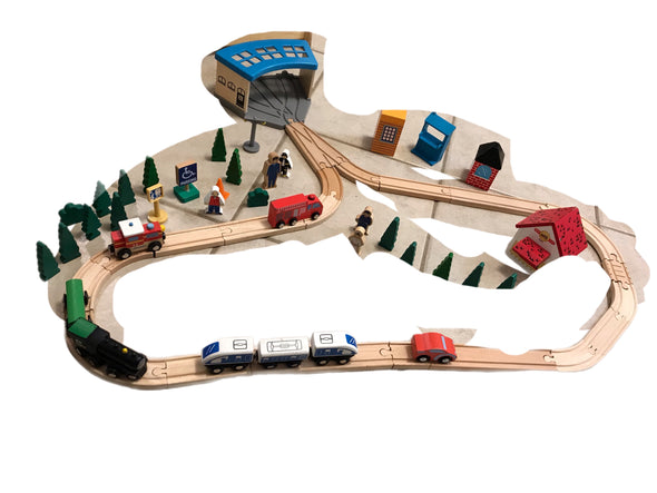 The Big Wooden Train Set