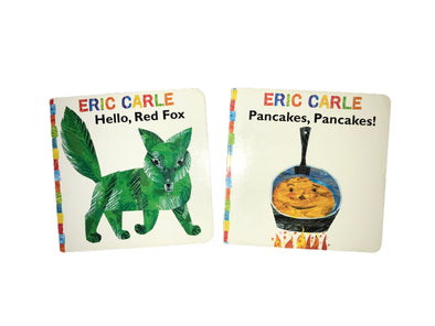 2 board books by author Eric Carle, author of the Very Hungry Caterpillar