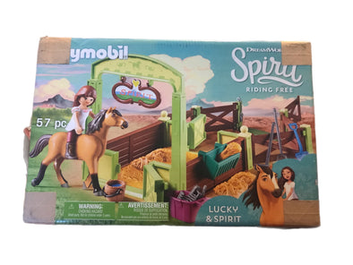 BRAND NEW Playmobil Spirit Riding Free Lucky & Spirit with Horse Stall Playset