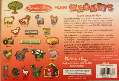 Melissa & Doug Wooden Magnets - Farm Animals, Transportation and more!