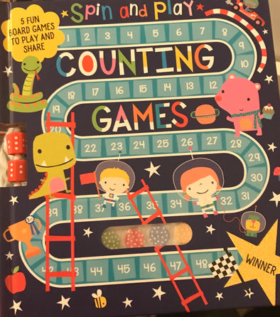BRAND NEW Spin and Play Counting Games - a book of games, perfect for travel