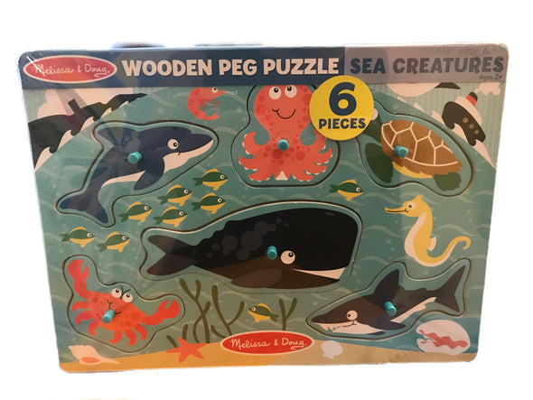 BRAND NEW Melissa & Doug Wooden Peg Puzzles