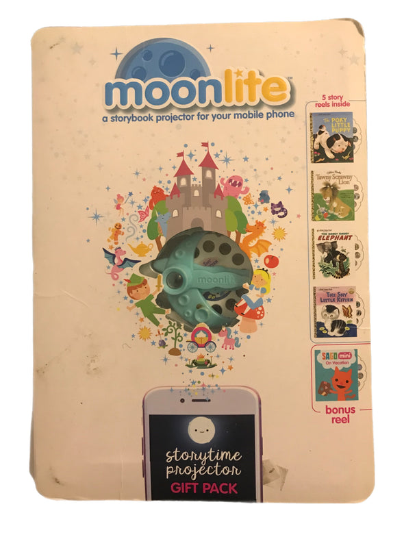 Moonlite Story Book Projector Gift Pack, 7 stories including Chicka Chicka Boom Boom and more!