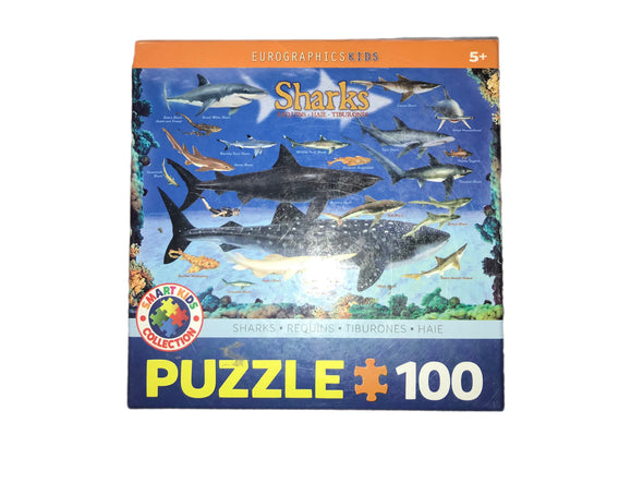 Eurographics Shark 100 Piece Puzzle (suitable for ages 6-8 years)