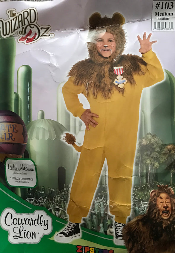 Cowardly Lion costume (Child size medium)