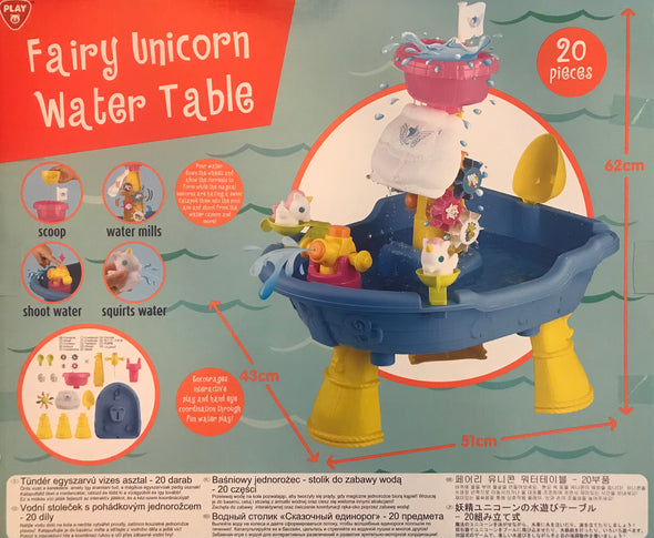 BRAND NEW  Playgo Fairy Unicorn Water Activity Table - small footprint, great for apartments