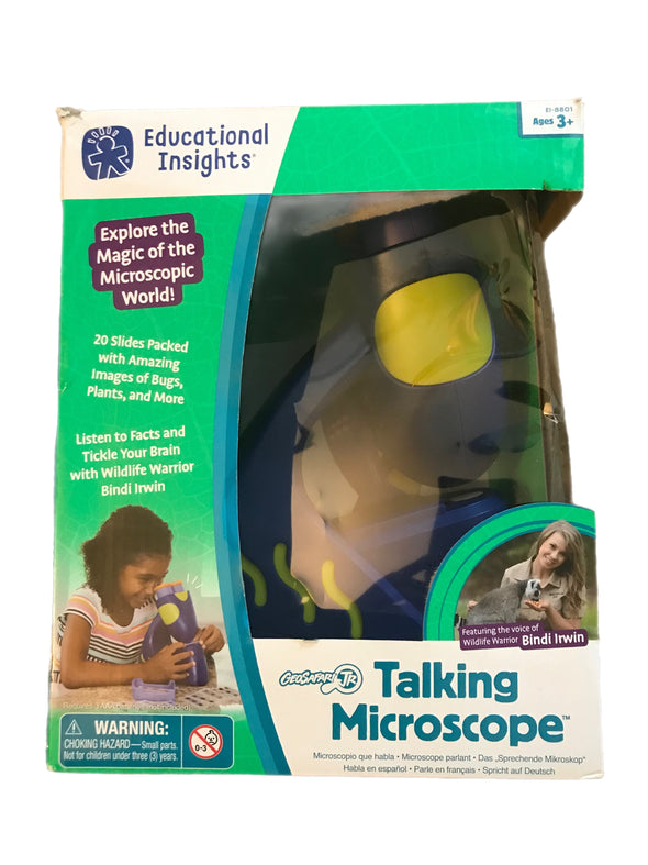 Educational Insights GeoSafari Jr. Talking Kids Microscope, Preschool STEM Toy