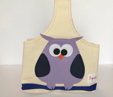 3 Sprouts Organic Owl Caddy Tote Bag