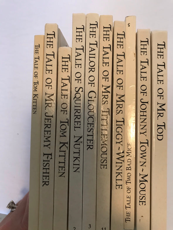 Sets of 4 Peter Rabbit books, by Beatrix Potter