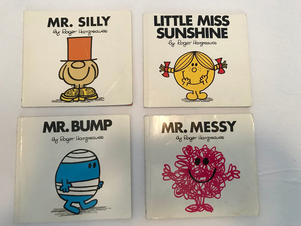 Little Miss and Mr. Men Books, by Roger Hargreaves - a set of 4 Story Books