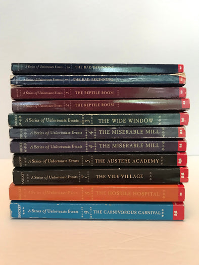 A Series of Unfortunate Events Books, by Lemony Snickett