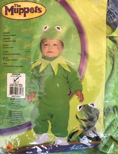 BRAND NEW Muppets costumes - various styles (Kermit the frog, Fozzy bear) size 1-2 years old